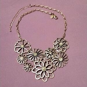 🪷 LIA SOPHIA - Pearl & Rhinestone Floral/ Prom, Wedding, Evening Wear